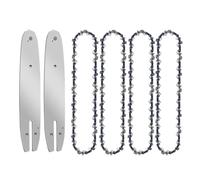 GYQIZSS Conjunto de cadena y barra de motosierra de aleación de primera calidad de 8 pulgadas, perfecto for motores sin escobillas, hoja de sierra de calibre 0,050, paso de 3/8" LP, 33 DL