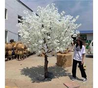 GYQSSD Grandes árboles De Cerezo Artificiales Blancos, árbol Realista para Fiesta, Boda, Hogar, Planta Artificial Decnbor, Flor De Seda, árbol De Cerezo Simulado,Round-2x2m