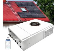 GYQSSD Inversor Solar Híbrido Todo En Uno 5500W, 48V a 110V/220V, Autónomo Y con Mppt Integrado De 120A Controlador De Carga + Cargador Ca para Soluciones De Energía Aisladas