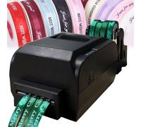GYQSSD Máquina De Impresión De Cinta Impresora Digital De Cinta Satinada De 4 Filas, Máquina De Impresión De Estampado para Envolver Regalos, Admite Más De 50 Idiomas, Resolución 200 PPP, 150 Mm/S