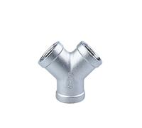 GYQYJPFZM 1/4“ 3/8” 1/2" 3/4" 1" 1-1/4“ 1-1/2” Y Shape Three Way Female*F*F Thread Pipe Fittings SS304 for Water and Oil Pipe Connection Cheerfully (Size : 2 Inch)