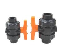 GYQYJPFZM 1Pcs Big Size Inner Dia.75-110mm PVC Ball Valve Double Union True Valve Aquarium Garden Irrigation Water Pipe Fittings Connector