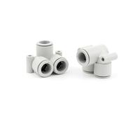 GYQYJPFZM 30PCS Pneumatic Fitting KQ2LU Series Pneumatic Equal Diameter Partial Three-Way Joint KQ2LU04-00/06-00/08-00/10-00/12-00A(KQ2LU04-00A (30PCS))