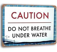 GYQYJPFZM Funny Pool Rules Caution Vintage Tin Sign Humor Wall Decor for Poolside Patio Backyard Summer 8 X 12 in
