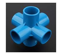 GYQYJPFZM Pipe Fittings & Accessories 12/24/48pcs 25mm PVC Joints 6ways Stereo Greenhouse Irrigation System Pipe Fittings Aquarium Tank Tube Garden Water Connectors