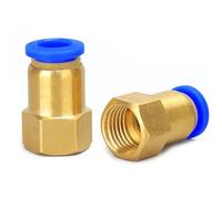 GYQYJPFZM Pneumatic Quick Connector Air Fitting For 4 6 8 10 12mm Hose Tube Pipe 1/8 3/8 1/2 1/4Inch Female Thread Brass 50Pcs(6-M5)