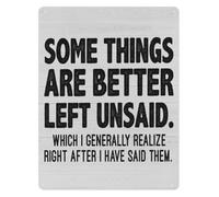 GYQYJPFZM Words Left Unspoken Metal Tin Sign 8 X 12 in Thoughtful Quote Decor for Couples Home Kitchen Den