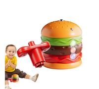 Gyro Toy, Light-Up Hamburger Spin Top, ABS Material, With Music, Portable Travel Game, Interactive Balance Toy For Home, Kindergarten, School, Classroom, Portable & Travel-Ready, 1-Pack
