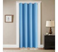 GYROHOME Cortinas Opacas con Ojales, Suaves y duraderas, Cortinas Opacas para oscurecer la habitación, 1 Panel, para Sala de Estar y Dormitorio, Azul, 100 x 200 cm