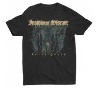 gyru6se Men's Insidious Disease After Death Slim Fit T-Shirt Large Black Black 3XL