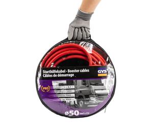 GYS Cable de arranque - 1160 - Pinzas - 1000 A - 50 mm² - 4,5 m, 1 pieza, 056558