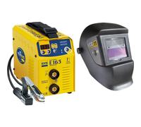 GYS Gysmi E163 E Mano Mma Electrodos Equipo Soldadura 013711 + Casco Soldadura