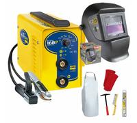 GYS Mma Inversor Equipo Soldadura Gysmi 160P 013360 + Casco + Muchos Accesorio