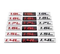 GYSCKN Coche Emblema para Ford Focus, Coche Insignia del Logotipo Pegatinas Emblema Carrocería 3D 1.4L 1.5L 1.6L 1.7L 1.8L 1.9L Letras Emblema Calcomanías,Black-1.5L