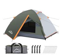 Gysrevi Tienda de Campaña 2-3 Personas, con a Prueba de Viento Impermeable, Tienda de Cúpula de Doble Capa Portátil Ultraligera, para Trekking, Camping, Playa, Aventura Etc