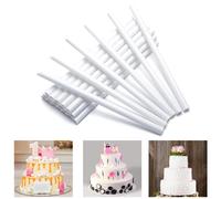 GYSRXS 24 Piezas Varillas de Plástico para Tartas 30cm Palito Plástico Tarta Reutilizables Palos Soporte Tarta Utiliza para Apilar Pasteles Multicapa(Blanco)