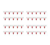 GYSURYB Chicken Nipples Tee Fittings - Kit de bebedoras de aves de corral totalmente automáticas Bebedero de pollo 60 Pack
