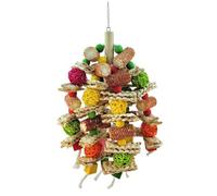 GYSURYB Kit de loros, placer de masticar para periquitos, periquitos, mazorcas de maíz loro mediano, ejercicio de pico