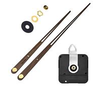 Gysuryb - Reloj de cuarzo de pared con movimiento de par elevado, para pared larga, de madera de nogal y madera, repuesto de 31 mm