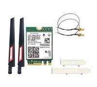 GYSURYB - Tarjeta sin Wi-FI 6E AX210 (2400 Mbps, Bluetooth 5.2, kit de escritorio, 802.11 x 2.4 G/5 Ghz/6 GHz, AX210NGW, con antena 10DBi