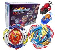 Gytobytle 2in1 Bey Burst Starter Set de Trompos con 2 Lanzadores Pro, Regalo de Juguete para Niños (Competitivo)