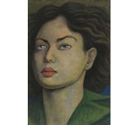 GYTRI CGFHJ Cartel abstracto de Diego Rivera Cuadro en lienzo《Foto de mujer en el rostro》De Diego Rivera Colección de Grabados para Decoración del Hogar 40x60cm Sin enmarcar