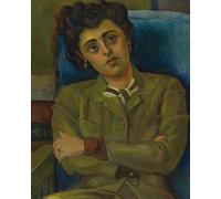 GYTRI CGFHJ Cartel abstracto de Diego Rivera Cuadro en lienzo《Retrato de Paule Boudin》De la colección de arte mural Diego Rivera para regalos de decoración del hogar 40x50cm sin enmarcar