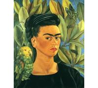GYTRI CGFHJ Cartel abstracto de Diego Rivera Pintura en lienzo 《Mujer con loro》De Diego Rivera Wall Art Colección de grabados para regalos de decoración del hogar 40x50cm sin enmarcar