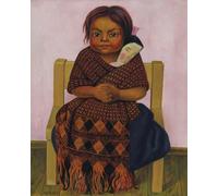 GYTRI CGFHJ Cartel de Diego Rivera Personas Pintura abstracta sobre lienzo《Nina con muñeca》De Diego Rivera Colección de Grabados para Regalos de Decoración del Hogar 40x50cm Sin enmarcar
