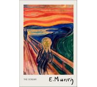 GYTRI CGFHJ Cartel de Edvard Munch Pintura abstracta sobre lienzo de las personas《The Scream》De Edvard Munch Colección de Grabados para Regalos de Decoración del Hogar 40x60cm Sin enmarcar