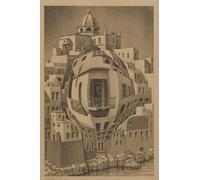 GYTRI CGFHJ Cartel de M.C Escher Visión Ilusión Pintura abstracta de lienzo《The Balcony》De M.C Escher Wall Art Collection Grabados para Decoración del Hogar 40x60cm Sin enmarcar