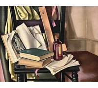 GYTRI CGFHJ Cartel de Tamara De Lempicka Impresiones a color《Naturaleza muerta》 Arte abstracto mural de Tamara de Lempicka Pintura de lienzo para decoración del hogar 40x60cm sin enmarcar