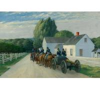 GYTRI CGFHJ Edward Hopper Poster Landscape Prints Modern Wall Art Picture《Horse Caravan on the Road》Edward Hopper Lienzo Pintura Para Decoración Del Hogar 50x80cm Sin Marco