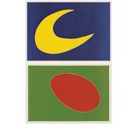 GYTRI CGFHJ Famoso Joan Miro Poster Color Prints Abstract Wall Art Picture《Sun City - Stars and Moon》Joan Miro Cuadro en Lienzo Para Decoración del Hogar 50x70cmx2 Sin Marco