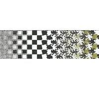 GYTRI CGFHJ Famoso M.C.Escher Póster y Grabados Arte Abstracto de Pared《Metamorfosis II extracto》Cuadro M.C.Escher Lienzo Pintura Para Decoración del Hogar 40x160cm Sin marco