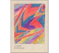 GYTRI CGFHJ Famoso póster de Karl Wiener Composición de color Impresiones《Ira》Cuadro abstracto de arte mural de Karl Wiener Pintura en lienzo para decoración del hogar 50x70cm Sin marco