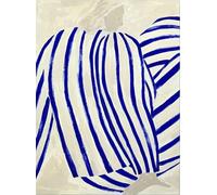 GYTRI CGFHJ Famoso Sofia Lind Poster Color Prints Abstracto Wall Art Picture《La Chica En Pijama Azul》Sofia Lind Pintura En Lienzo Para La Decoración del Hogar 40x60cm Sin Marco