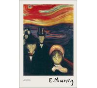 GYTRI CGFHJ Famosos carteles de Edvard Munch People Pintura abstracta en lienzo《Anxiety》De Edvard Munch Arte de Pared Colecciona Grabados para Regalos de Decoración del Hogar 40x60cm sin enmarcar