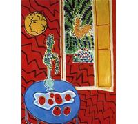 GYTRI CGFHJ Henri Matisse Póster Impresiones en color Cuadro abstracto de arte mural《Bodegón sobre una mesa azul》Henri Matisse Cuadro en lienzo para decoración del hogar 50x60cm sin marco