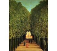 GYTRI CGFHJ Henri Rousseau Póster Impresiones en color Cuadro abstracto de arte de pared《Callejón en el parque》Henri Rousseau Cuadro en lienzo para decoración del hogar 50x60cm sin marco