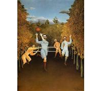 GYTRI CGFHJ Henri Rousseau Póster Impresiones en color Cuadro abstracto de arte de pared《Los jugadores de fútbol》Henri Rousseau Pintura en lienzo para decoración del hogar 50x60cm sin marco