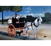 GYTRI CGFHJ Henri Rousseau Póster Impresiones en color Cuadro abstracto de arte de pared《Trampa del viejo Junier》Henri Rousseau Pintura en lienzo para decoración del hogar 50x80cm sin marco