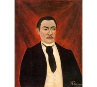 GYTRI CGFHJ Henri Rousseau Póster Impresiones en color Cuadro abstracto de arte mural《Retrato de Monsieur S》Henri Rousseau Pintura en lienzo para decoración del hogar 50x60cm sin marco