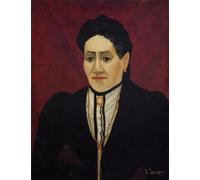 GYTRI CGFHJ Henri Rousseau Póster Impresiones en color Cuadro abstracto de arte mural《Retrato de una mujer》Henri Rousseau Cuadro en lienzo para decoración del hogar 50x60cm sin marco