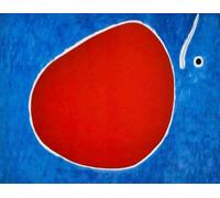 GYTRI CGFHJ Joan Miró Póster Impresiones Cuadro de Arte de Pared Abstracto《El Vuelo de la Libélula Frente al Sol》Color JCanvas Pintura Para La Decoración del Hogar 50x70cm Sin Marco