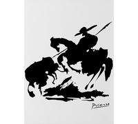 GYTRI CGFHJ Pablo Picasso Gente Póster Impresiones en Color Cuadro de Arte de Pared Abstracto《Corrida de Toros》Pablo Picasso Cuadro en Lienzo Para Decoración del Hogar 40x60cm Sin Marco