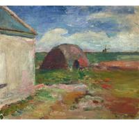 GYTRI CGFHJ Póster abstracto de Henri Matisse Cuadro mural 《Paisaje de Bretaña》por Henri Matisse Grabados Pintura en lienzo a color para decoración del hogar 50x60cm Sin enmarcar