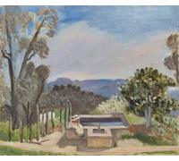 GYTRI CGFHJ Póster abstracto de Henri Matisse Cuadro mural《Paisaje de Provenza》por Henri Matisse Grabados en lienzo a color para decoración del hogar 50x60cm Sin enmarcar