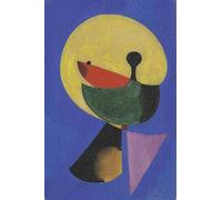 GYTRI CGFHJ Póster abstracto de Joan Miro Cuadro de pared de pared 《Cabeza humana》 por Joan Miro Grabados Pintura en color de personas modernas para decoración del hogar 40x60cm sin enmarcar