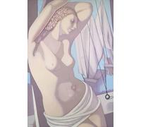 GYTRI CGFHJ Póster abstracto de Tamara De Lempicka Arte mural abstracto《The Blue Hour III》de Tamara De Lempicka Grabados en lienzo desnudo para decoración del hogar 50x70cm sin enmarcar